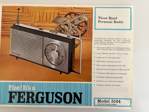 Ferguson model 3164 - model, band