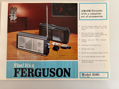 Ferguson model 3160 - ferguson, am/fm
