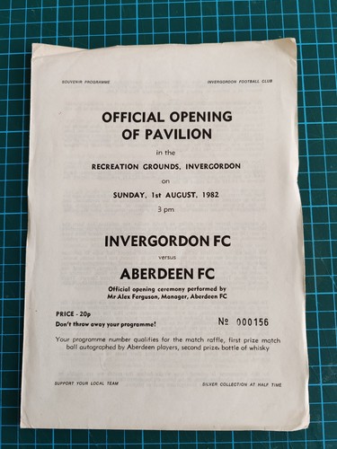 Invergordon aberdeen 1982 83 - invergordon, v