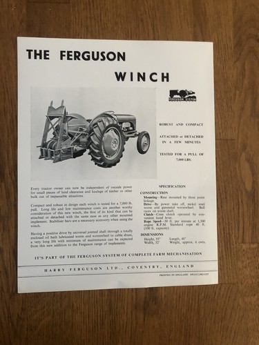 Rare circa 1930 winch - rare,
