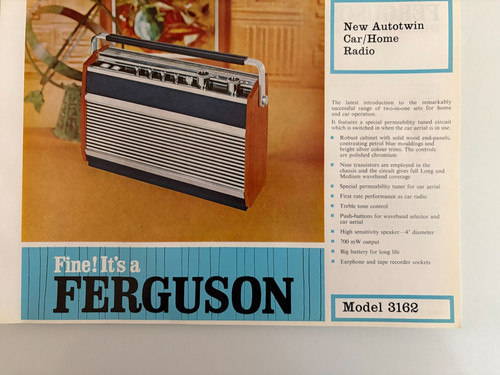 Ferguson model 3162 autotwin - model,