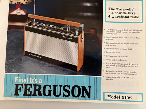 Ferguson model 3156 caravelle - ferguson,